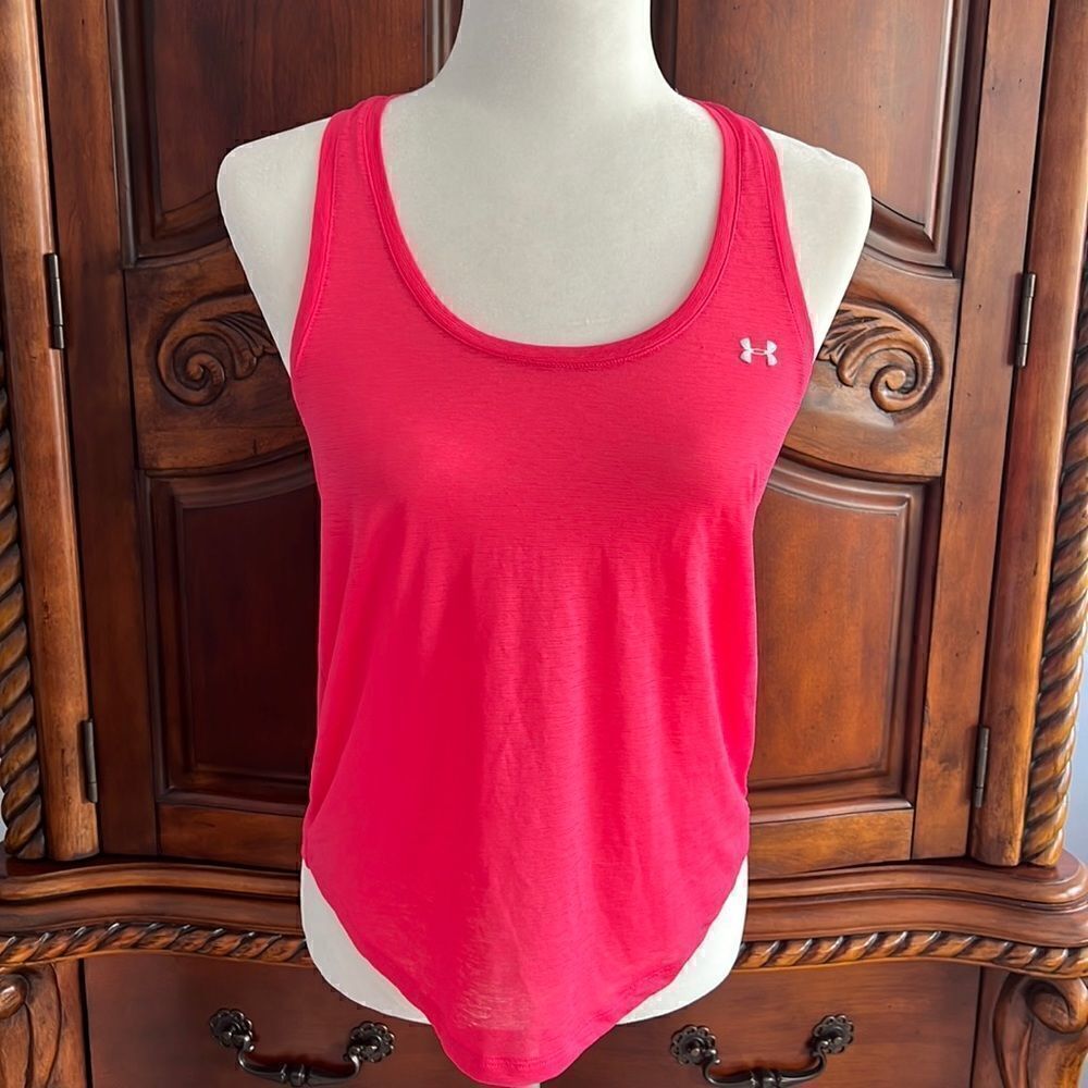 Under Armour pink athletic tank- size S
